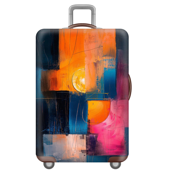 Unisex nan robust hard-shell suitcase with artistic face portrait print and 360° wheels Kalsten