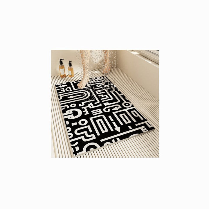 Slip-Resistant Geometric Bath Mat Kalsten