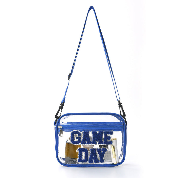 Sporty shoulder bag with transparent front Kalsten