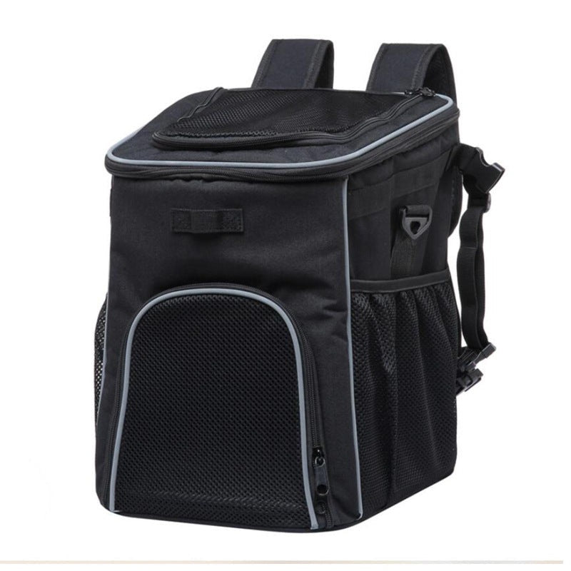 Front-Mounted Pet Carrier Bike Bag with Secure Leash Breathable Mesh Padded Base Reflective Trim Kalsten