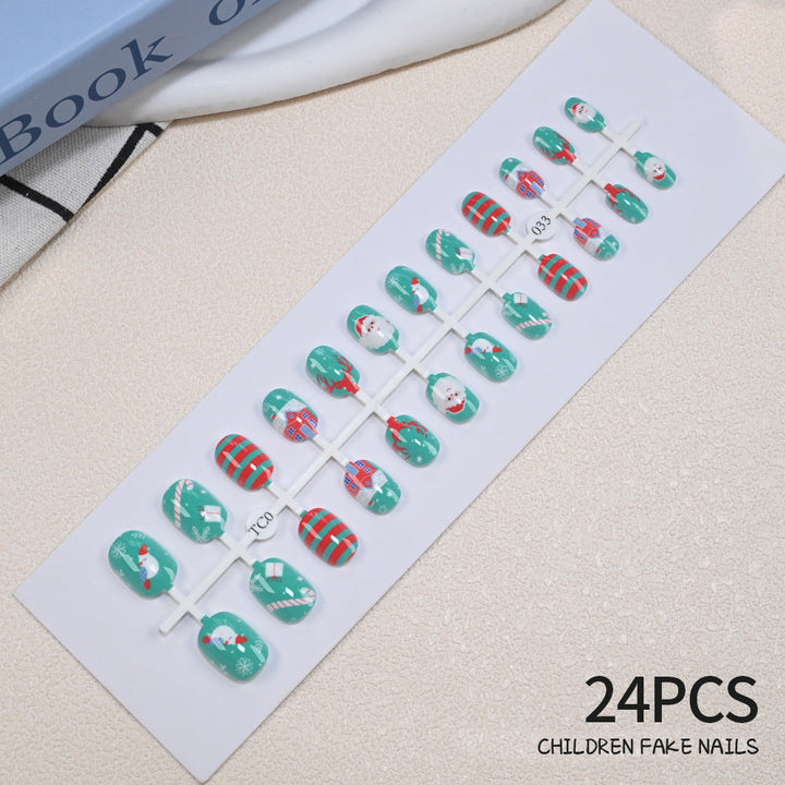 Children's Fun Holiday-Themed Fake Nail Set Kalsten
