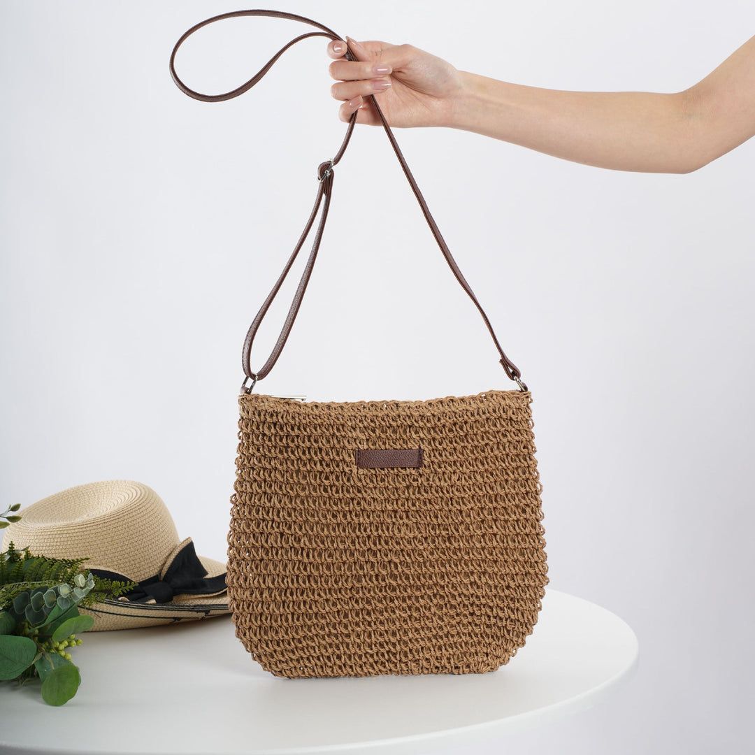 Handcrafted Rattan Crossbody Bag Kalsten