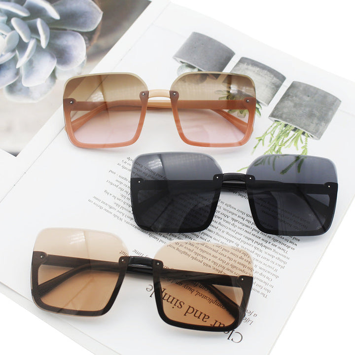 Women’s square sunglasses with extravagant leopard pattern Kalsten