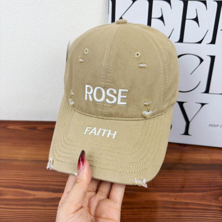 Women's Distressed Graphic Adjustable Cap Kalsten