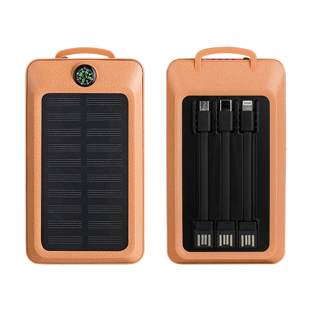Portable power bank with integrated solar charging technology and multiple USB ports Kalsten