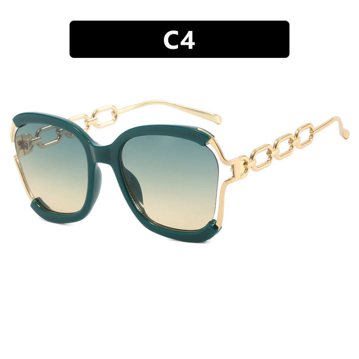 Ladies fashionable sunglasses with golden chain details Kalsten
