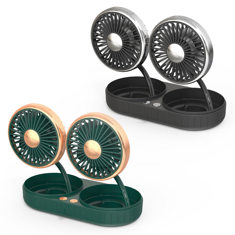Portable Dual-Head Car Cooling Fan Kalsten
