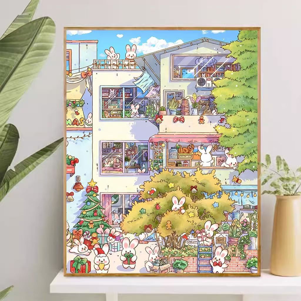 Playful Cartoon-Themed Art Canvas Kalsten
