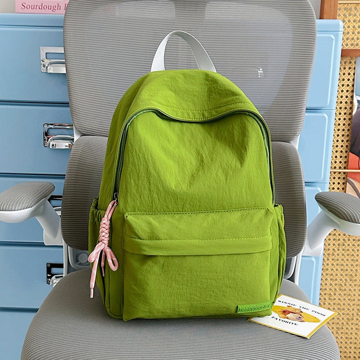 Floral Embroidered School Backpack