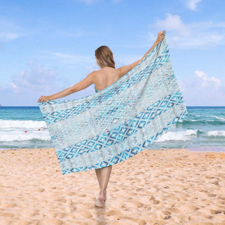 Beach blanket in exclusive mosaic design Kalsten