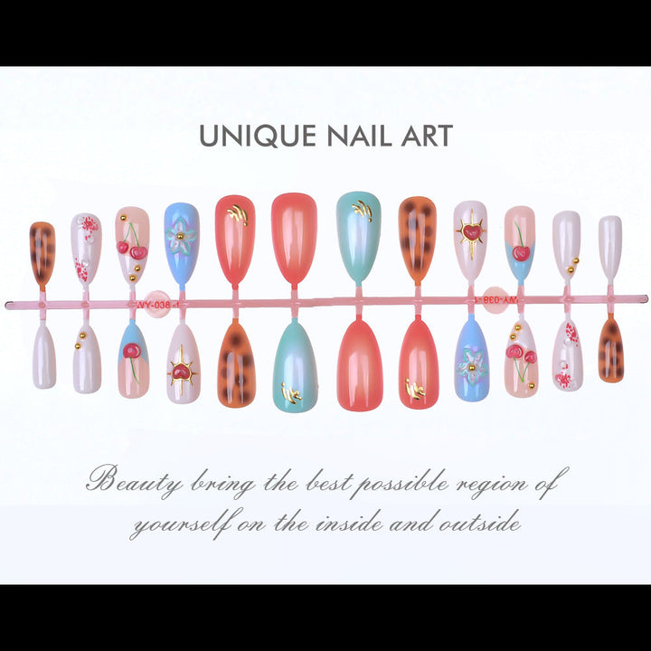 Elegant Decorative Press-On Nail Art Set Kalsten