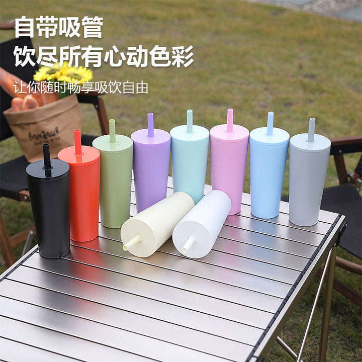 Unisex High-Quality Drinking Cup with Integrated Straw Kalsten