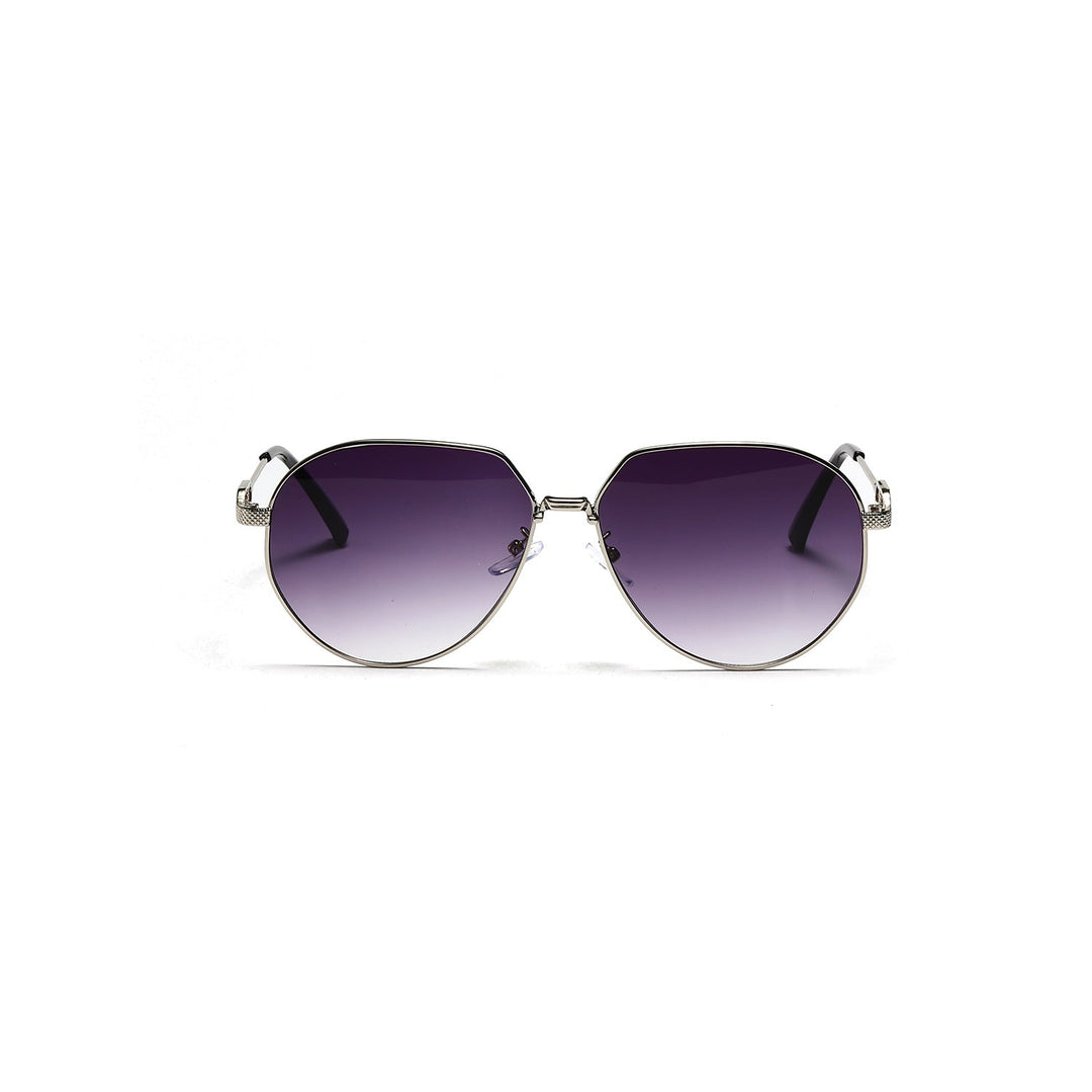 Ladies stylish oval sunglasses with fashionable metal frame Kalsten