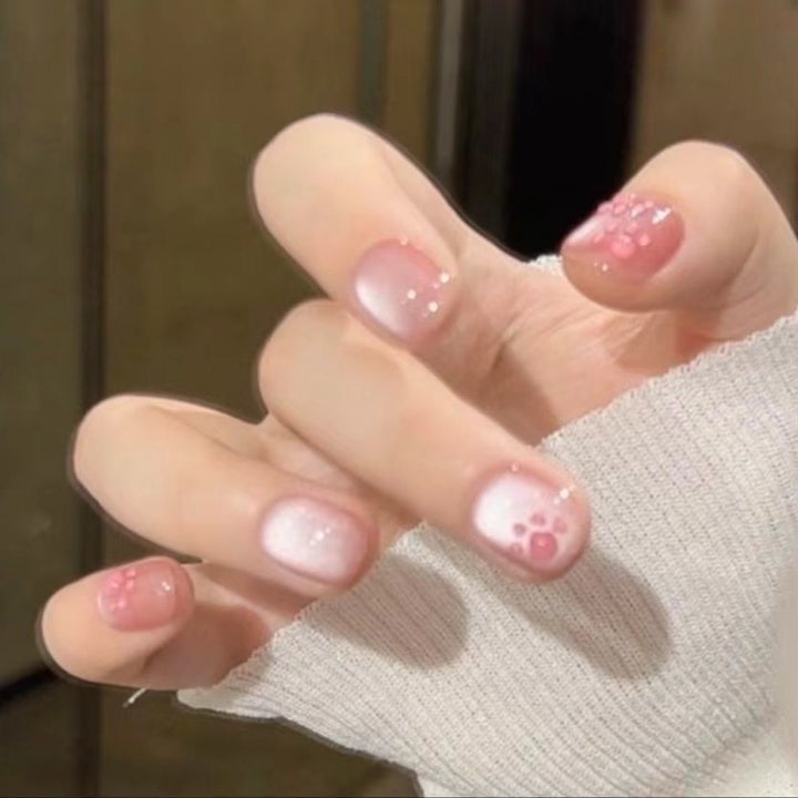 Elegant Foil and Floral Press-On Nail Set Kalsten