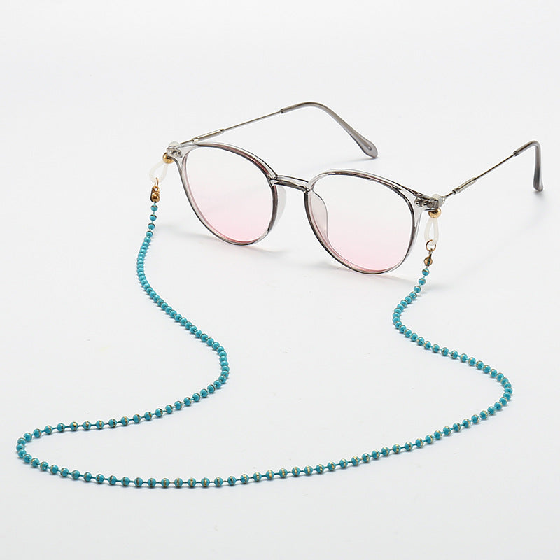 Fashionable Cat-Eye Glasses with Beaded Chain Kalsten