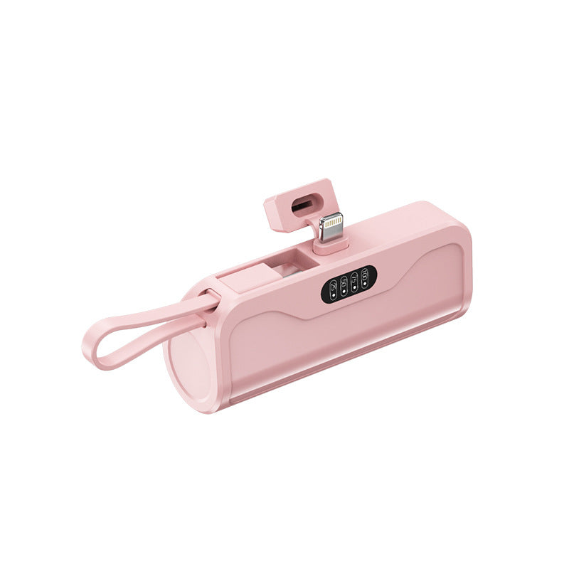 Portable power bank with integrated charging cable and automatic charging detection Kalsten