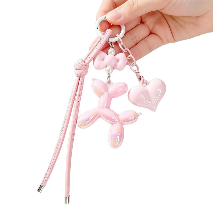 Playful keychain with heart and balloon dog Kalsten