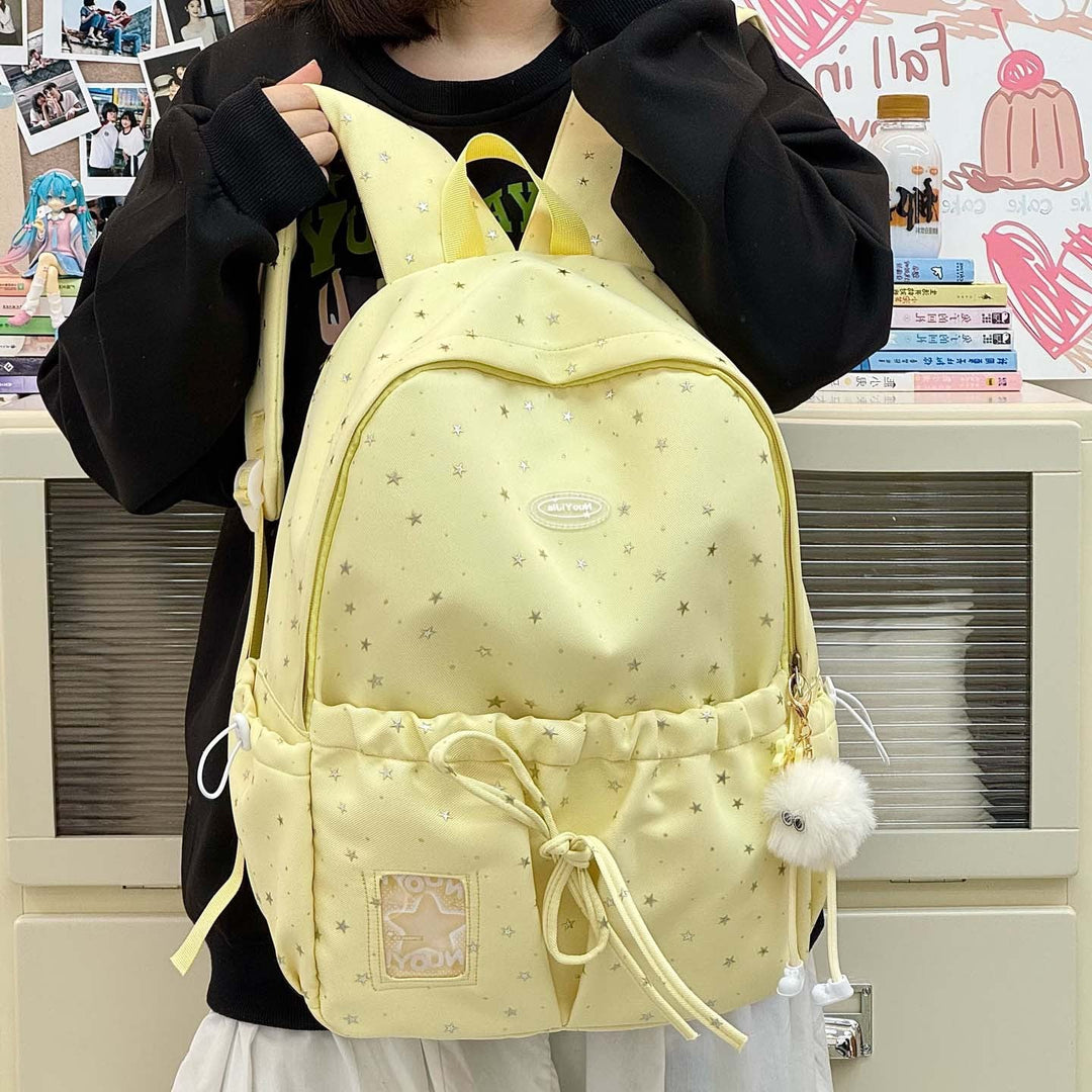 Fun Casual Star-Printed School Backpack