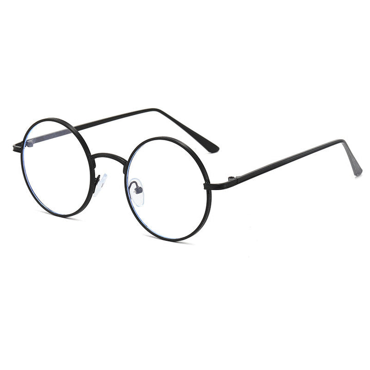 Ladies fashionable glasses with round lenses and fine metal frame Kalsten