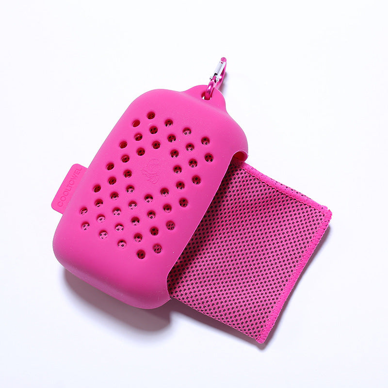 Women Portable Silicone Case with Integrated Cleaning Cloth Kalsten