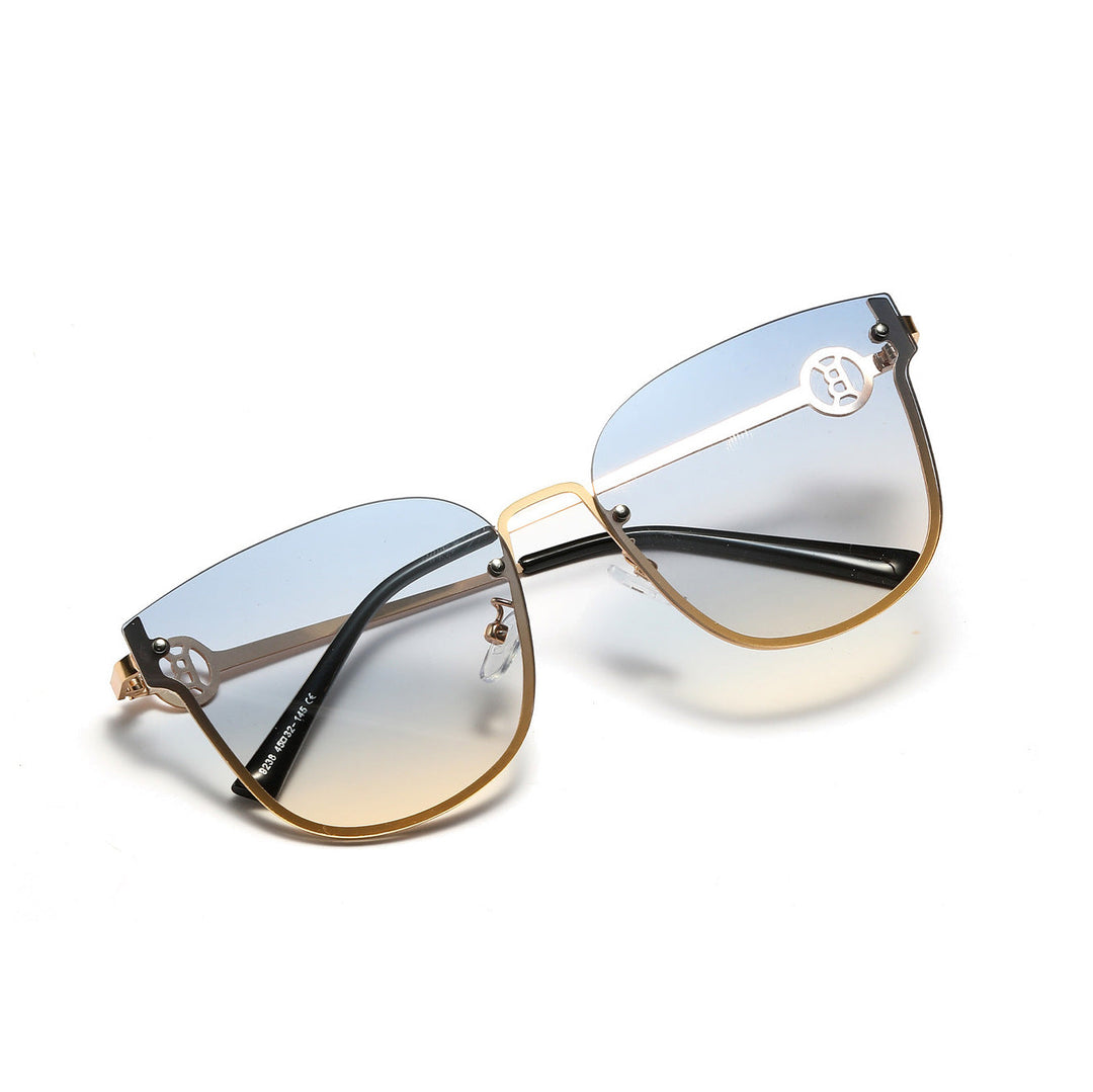 Women's fashionable oversized sunglasses with unique gradient Kalsten