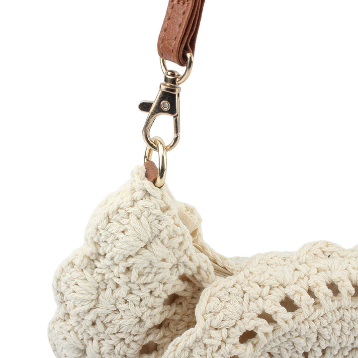 Handcrafted shoulder bag with unique crochet pattern Kalsten