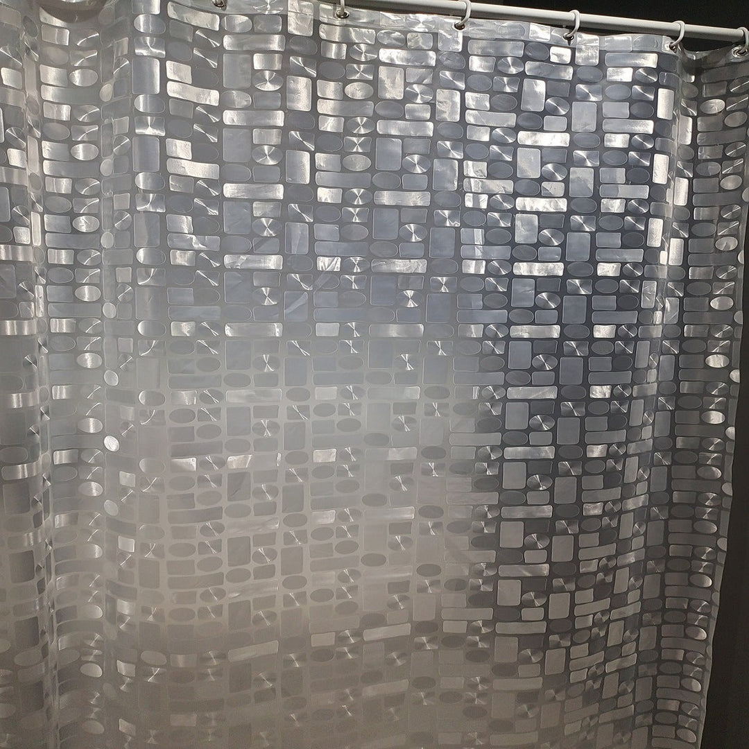 Contemporary Geometric Design Shower Curtain Kalsten