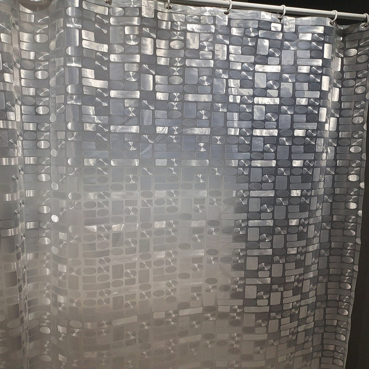 Contemporary Geometric Design Shower Curtain Kalsten