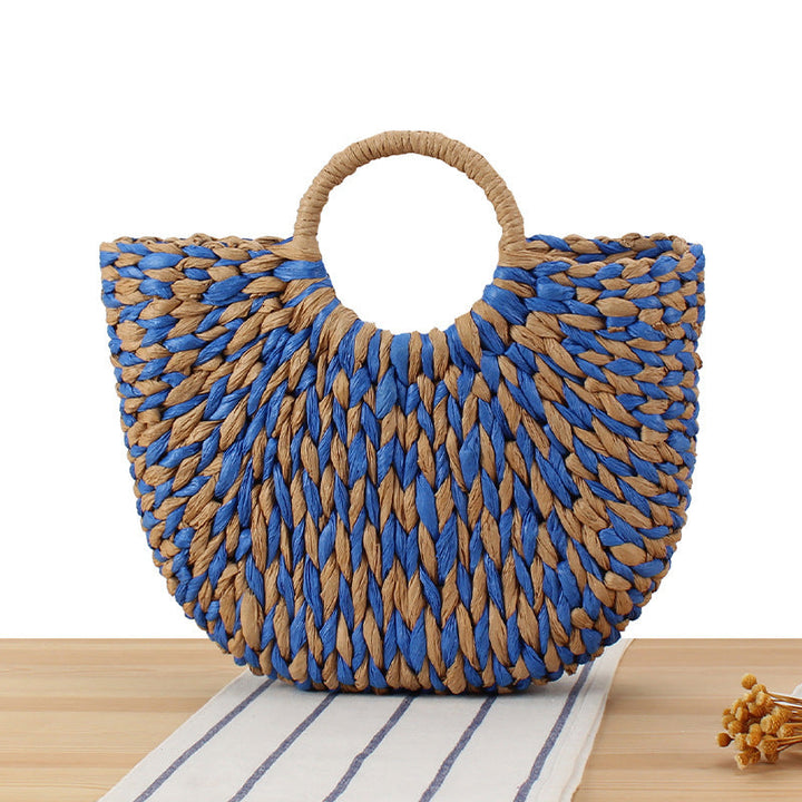 Handbag Made of Handmade Woven Material with Modern Design Kalsten