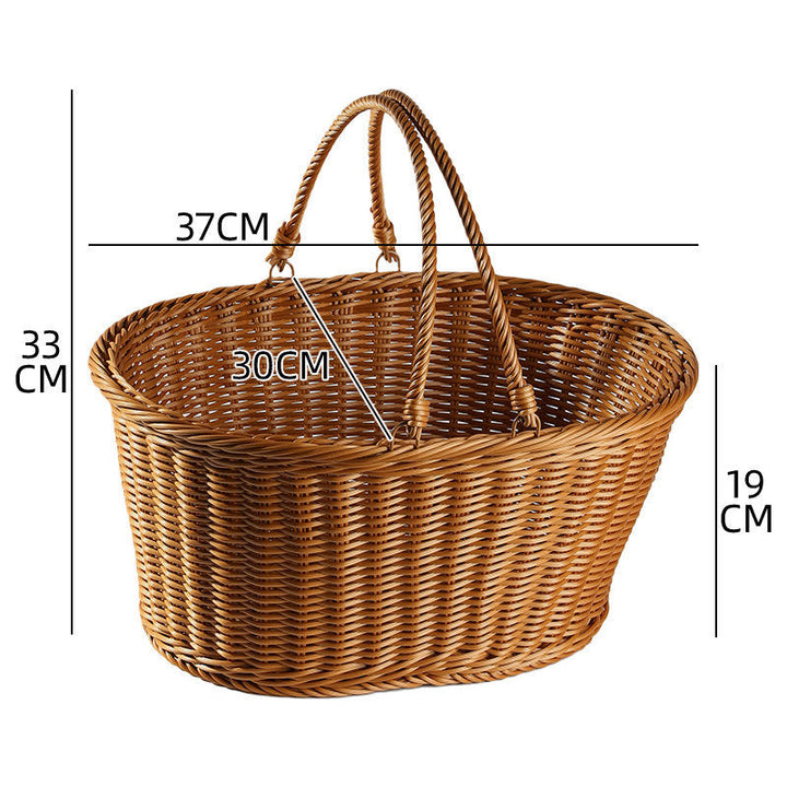 Unisex Handcrafted Basket with Sturdy Handles Kalsten