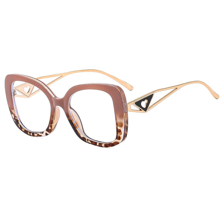 Ladies fashionable oversized sunglasses with luxurious heart detail Kalsten
