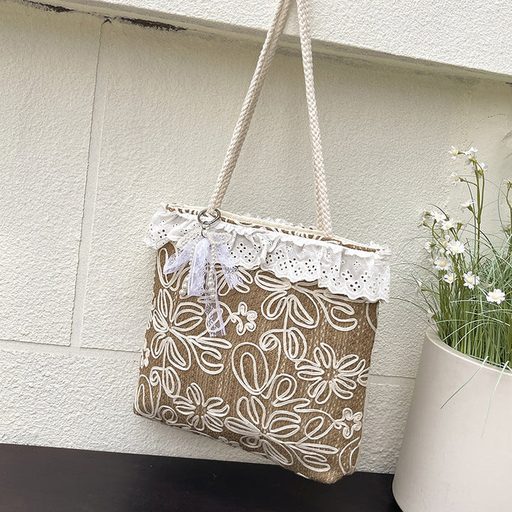 Elegant and Lightweight Handbag with Lace Edge Kalsten