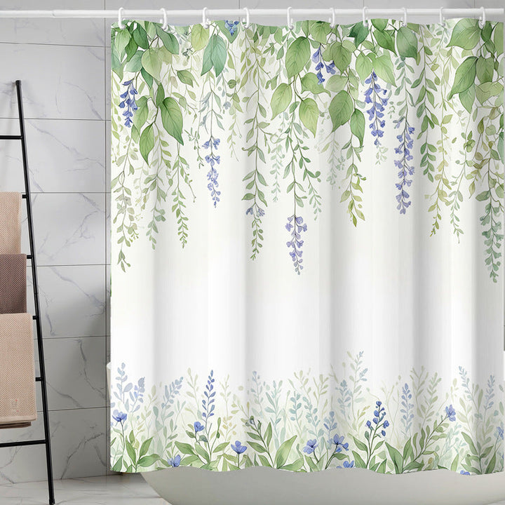 Floral Patterned Bathroom Shower Curtain Kalsten