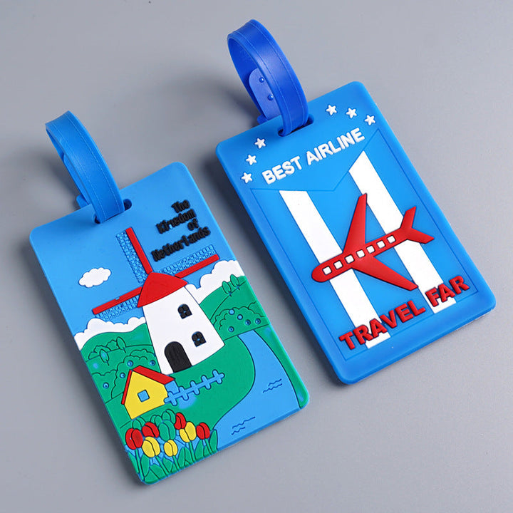 Unisex luggage tag with unique London design Kalsten