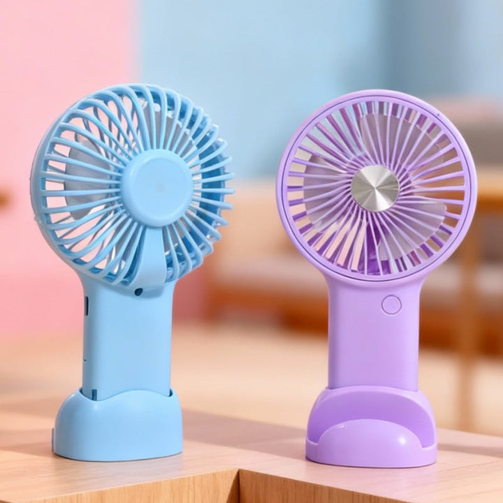 Women's portable handheld fan with variable speed control and ergonomic design Kalsten