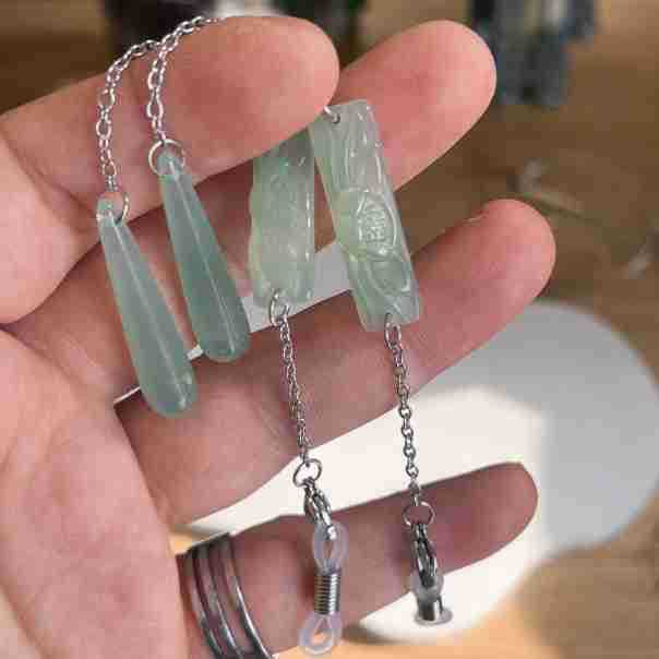 Artisan Leaf Design Dangle Earrings Kalsten