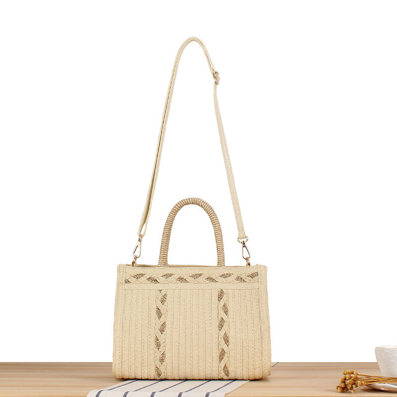 Stylish handbag with artistic ribbed design Kalsten