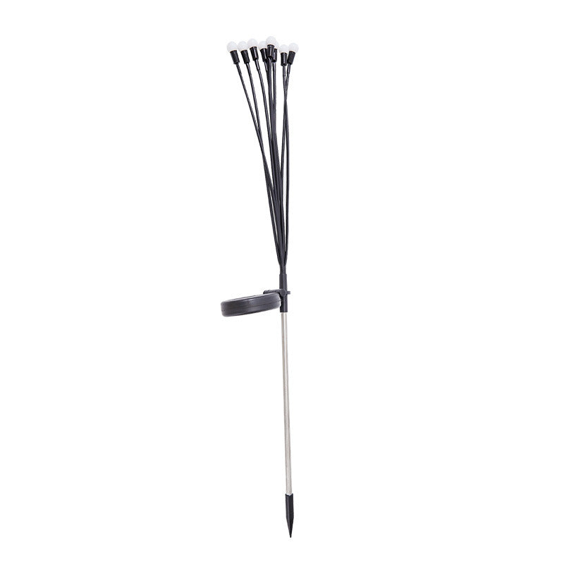 Solar LED Dandelion Garden Stake Lights With Flexible Multi-Head Stems And Integrated Solar Panel Kalsten
