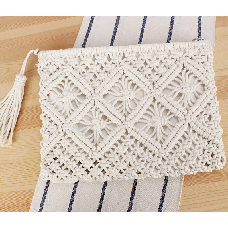 Macrame Clutch with Filigree Design Kalsten