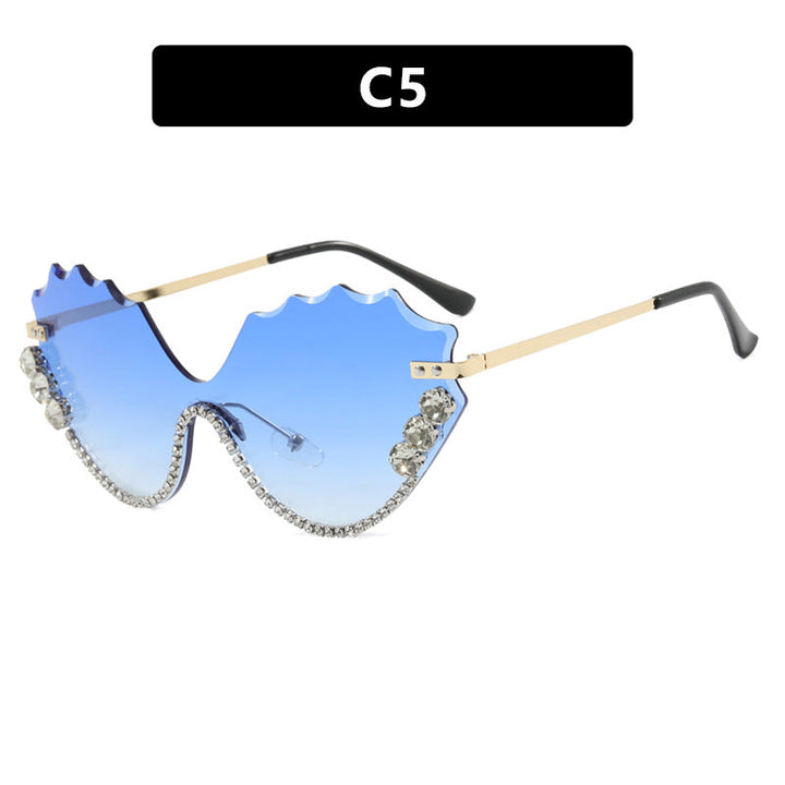 Women's extravagant sunglasses with sparkling accent and unique design Kalsten