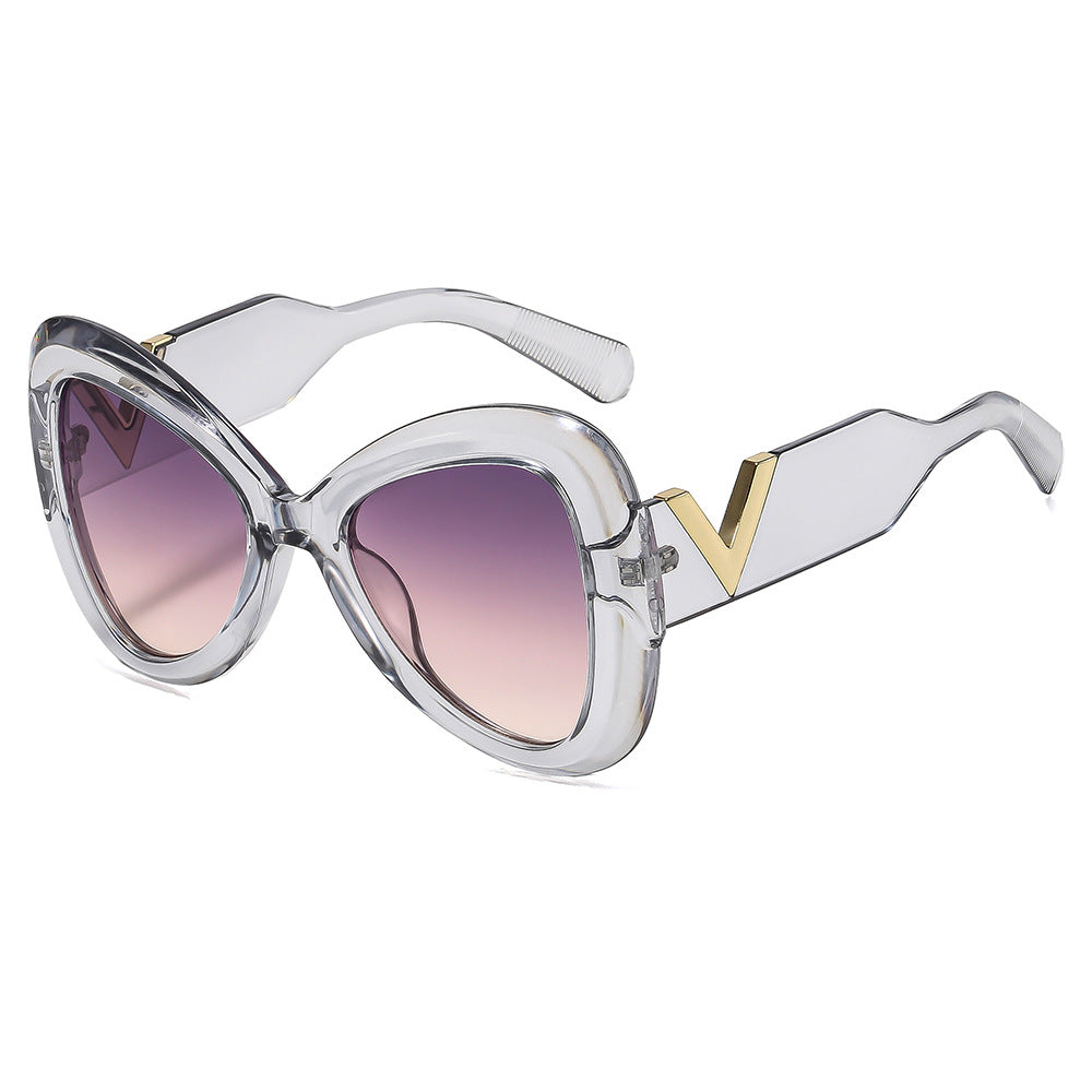 Ladies Cat-Eye Sunglasses with Luxurious Metal Accents Kalsten