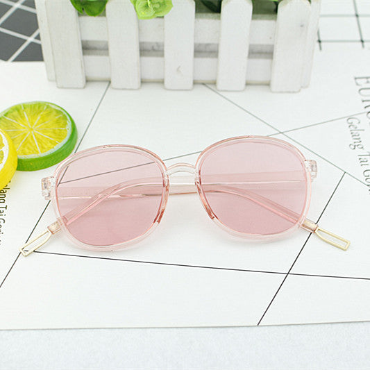Ladies fashionable square sunglasses with transparent frame Kalsten