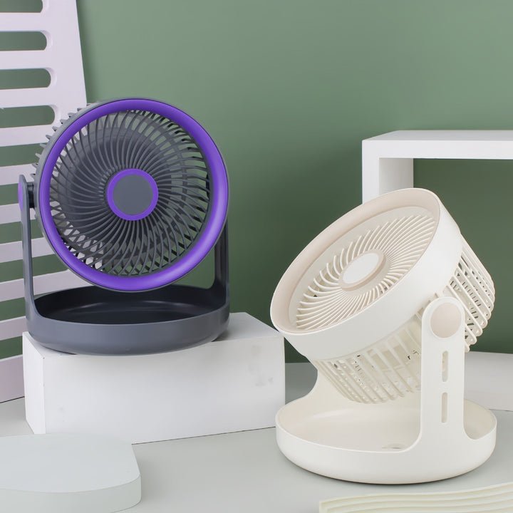 Ladies table fan with adjustable head and quiet operation mode Kalsten
