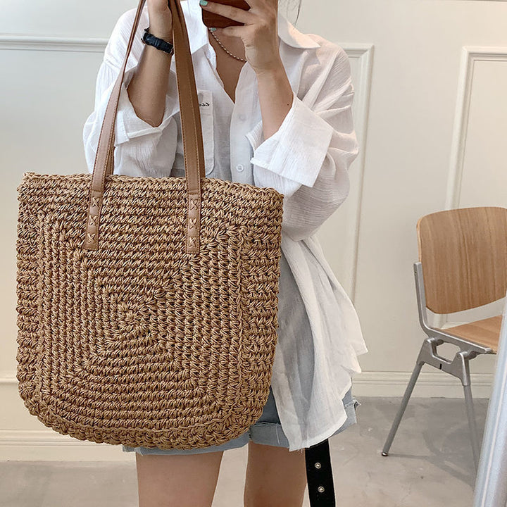Handmade wicker tote bag Kalsten