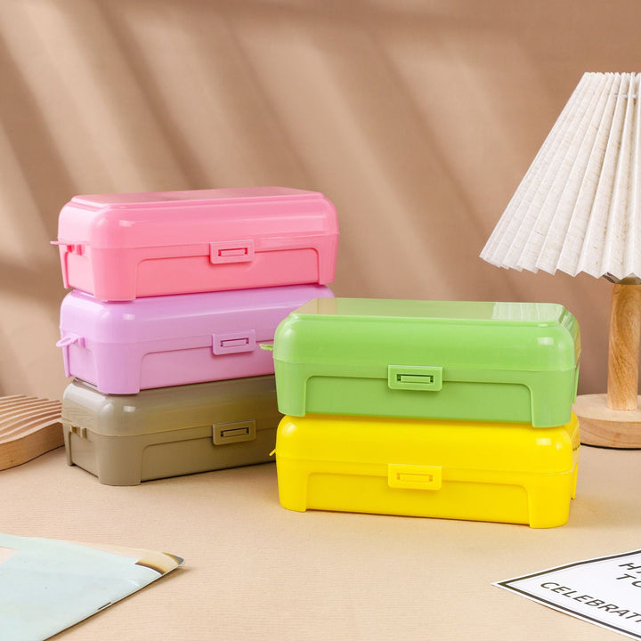 Compact Multi-Section Clear Organizer Box Kalsten