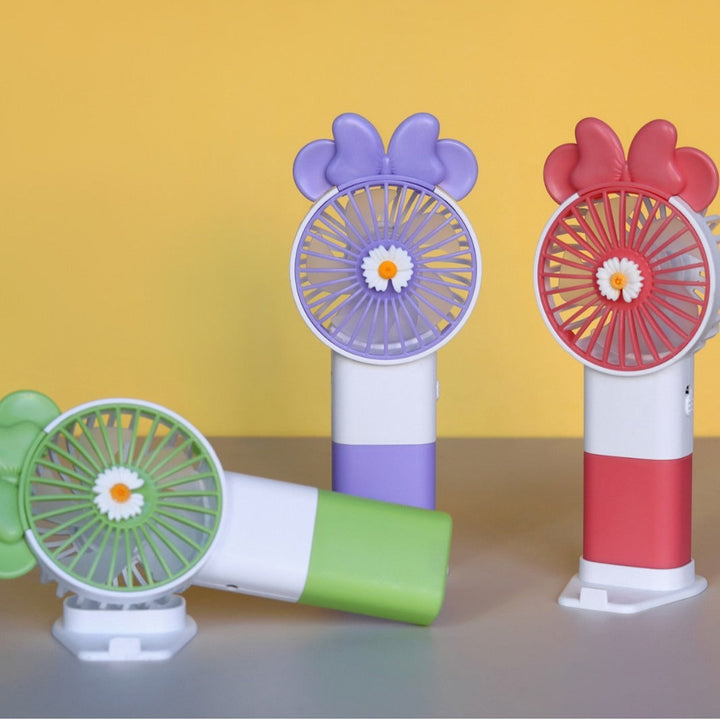 Unisex handheld fan with colorful design and adjustable tilt Kalsten