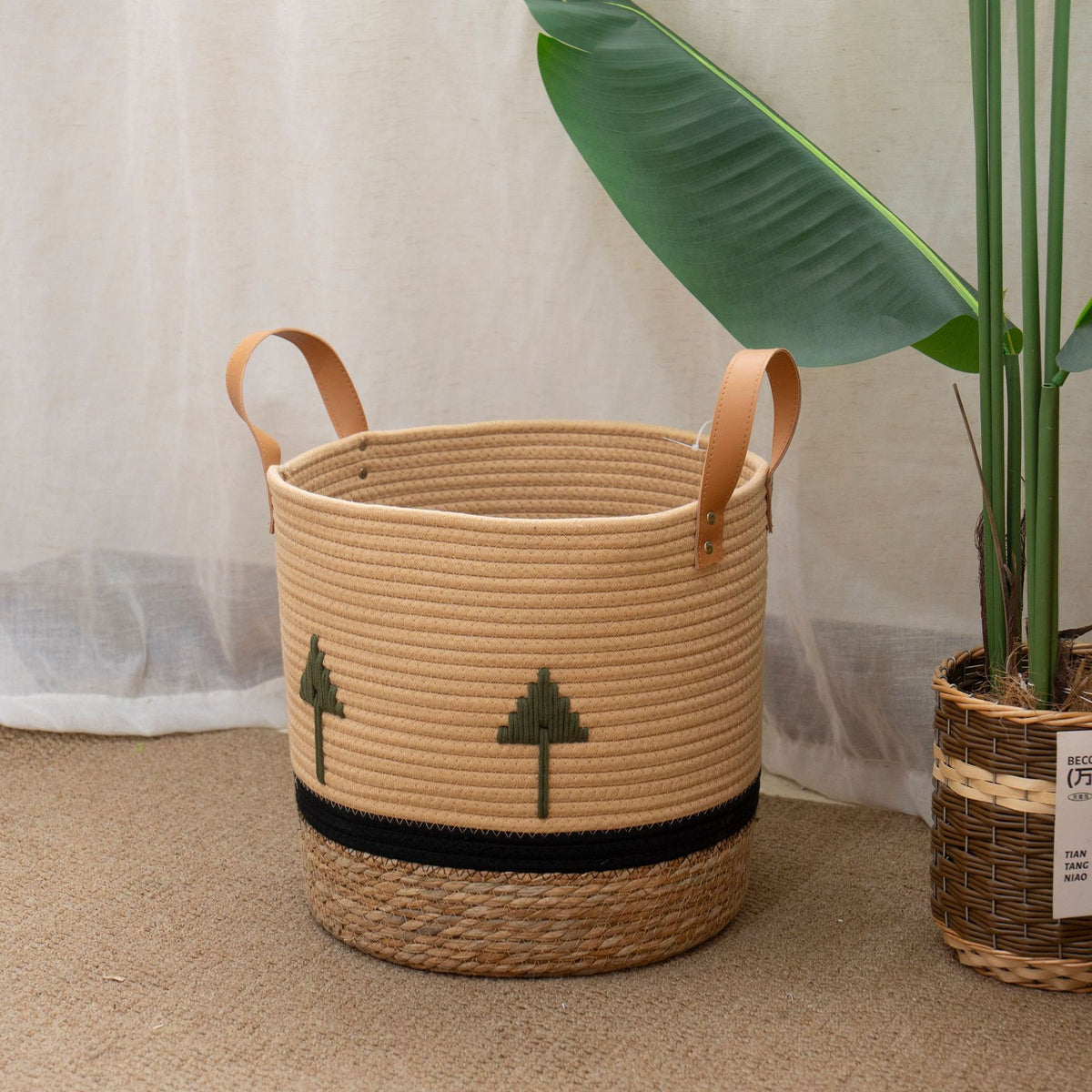 Decorative Eco-Friendly Woven Storage Basket Acalora