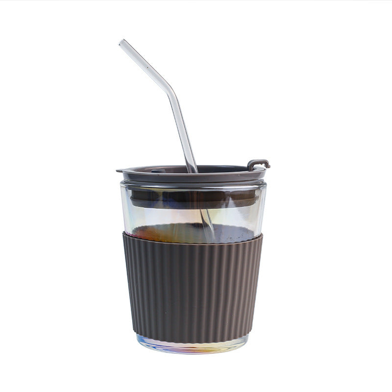 Ladies Insulated Drinking Cup with Flexible Silicone Cover and Integrated Straw Kalsten
