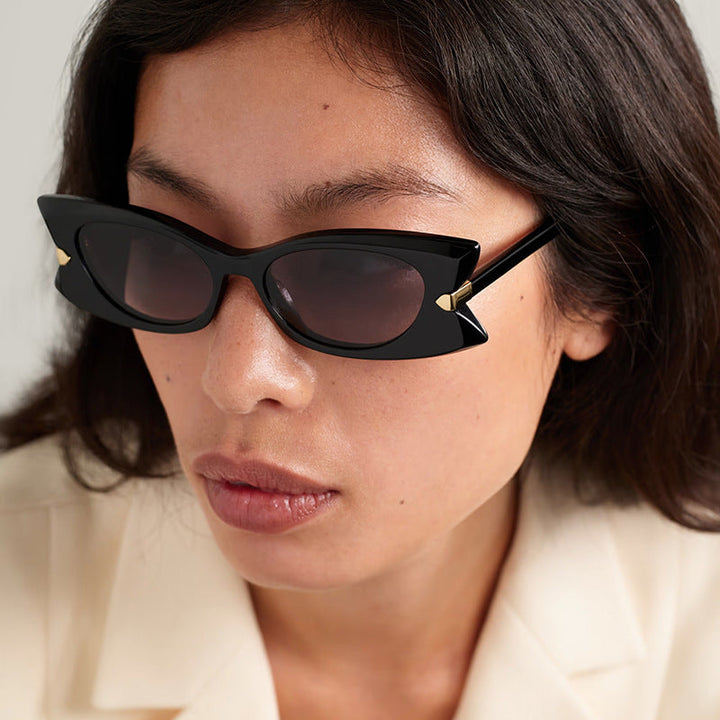 Women's Cat-Eye Sunglasses with stylish metal inserts and UV protection Kalsten