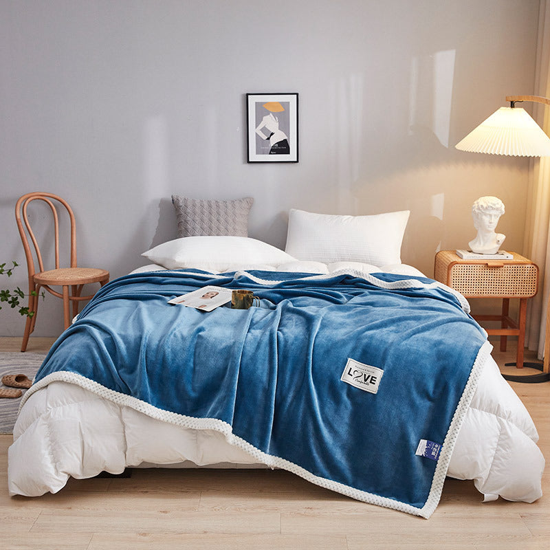 Women's Fluffy Cuddle Blanket with Playful Cloud Pattern Kalsten